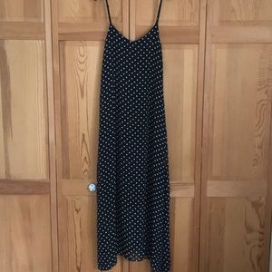 Black and White Polka Dot Maxi Dress